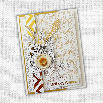 Lavande et Roses - Collection de papiers à feuille d'or 6x6 32241