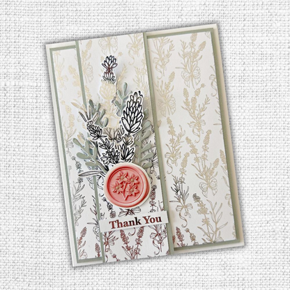 Lavender & Roses - Silver Foil 12x12 Paper Collection 32244