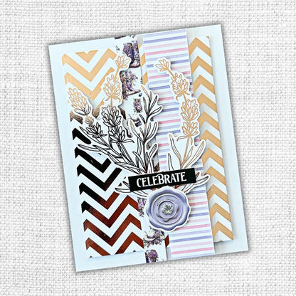 Lavender & Roses - Rose Gold Foil Die Cuts 32268
