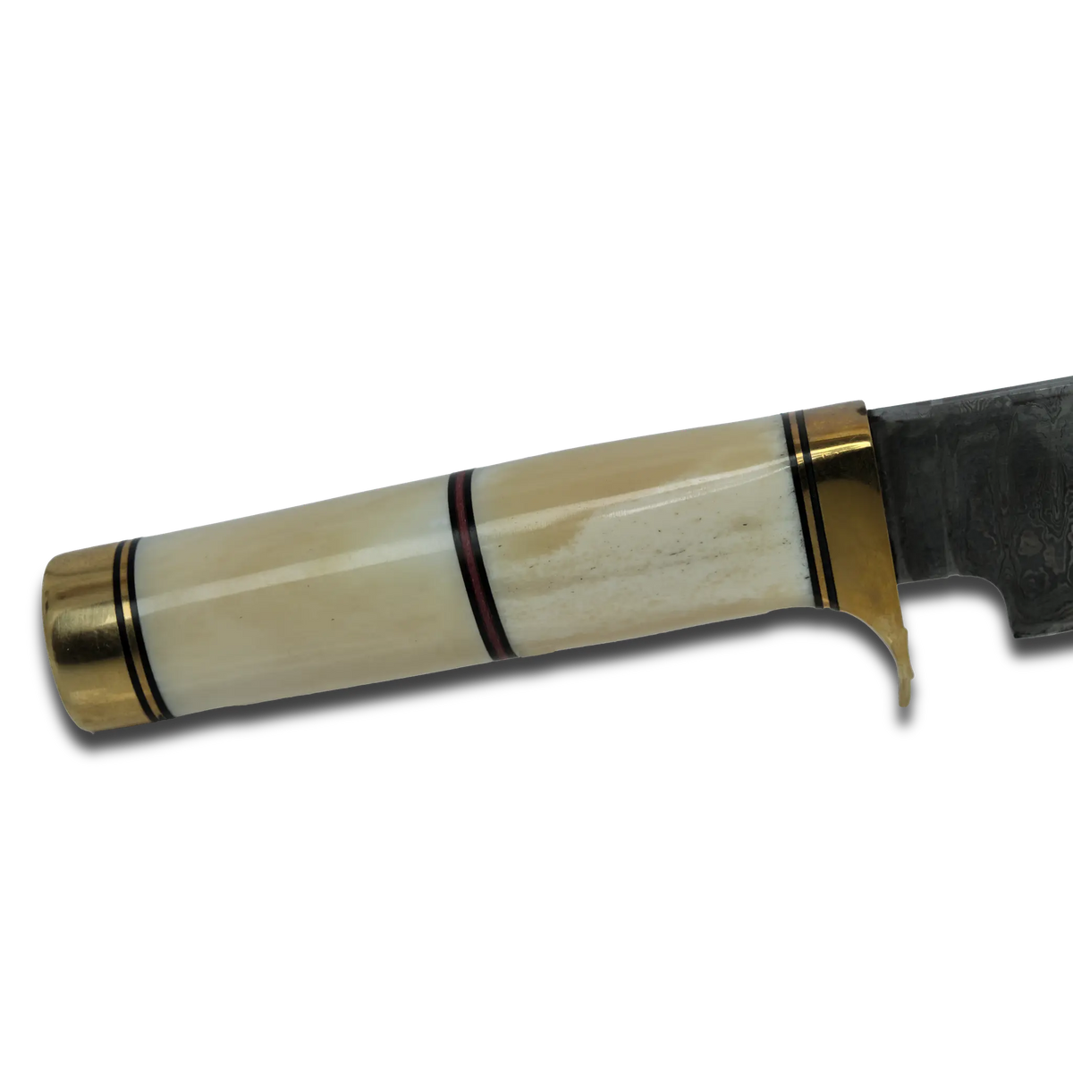 Haruto Bowie Knife - Camel Bone Handle 7.5 inch with leather Sheath
