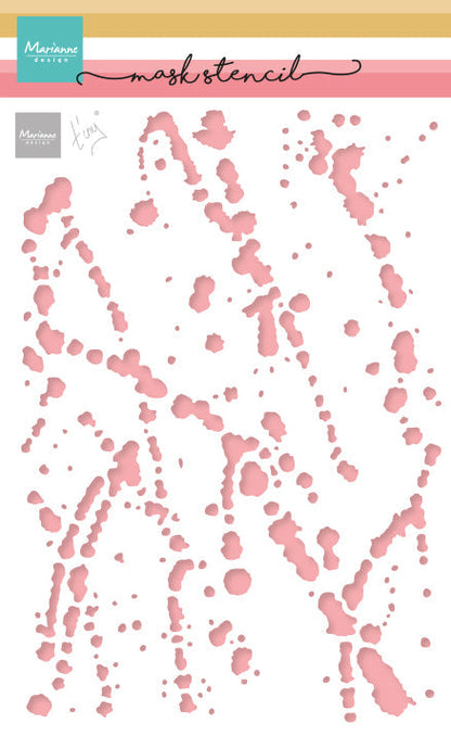 Marianne Design Mask Stencil - Tiny's Spilled Paint
