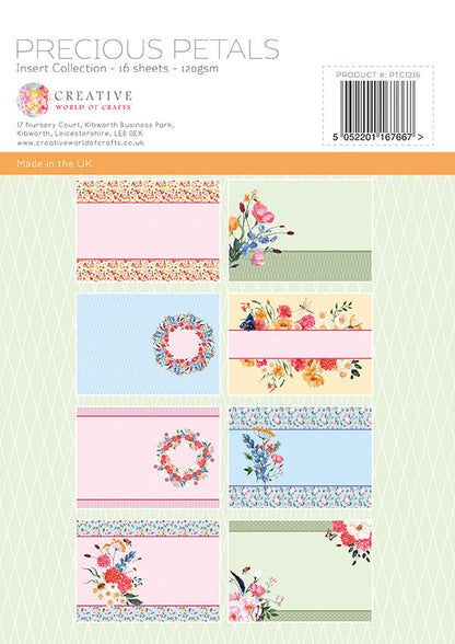 The Paper Tree Collection d'encarts A4 Precious Petals