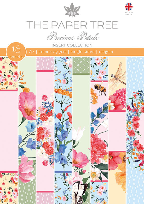 The Paper Tree Collection d'encarts A4 Precious Petals