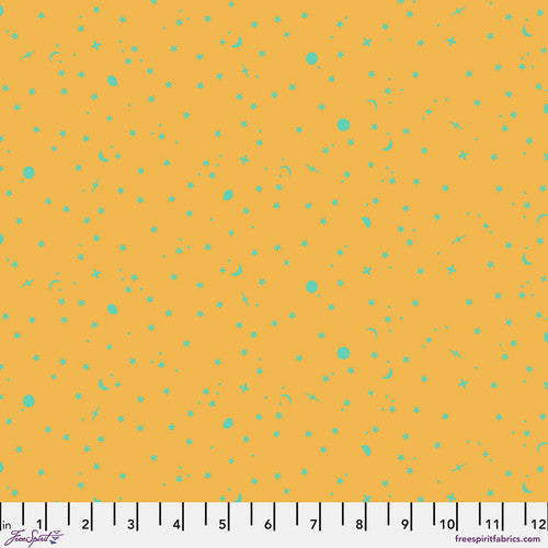 Tula Pink - True Colors - Space Sprinkles - Papaya - PWTP254.PAPAYA