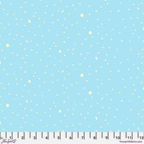 Tula Pink - True Colors - Space Sprinkles - Waterfall - PWTP254.WATERFALL