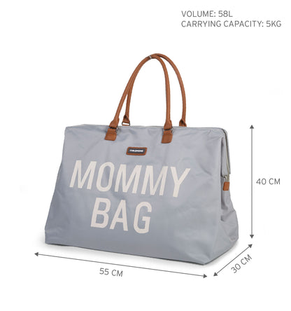 Sac à Langer Gris Élégant
