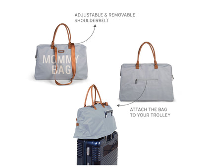 Sac à Langer Gris Élégant