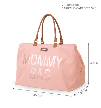 Sac à langer rose joyeux pour maman