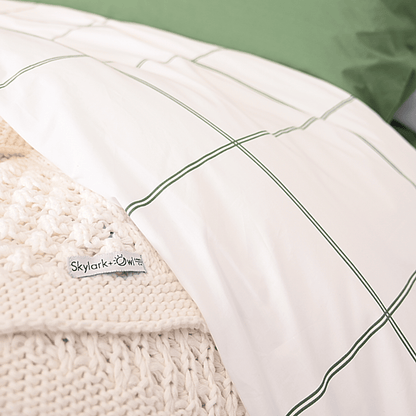Parure de draps en percale de coton biologique essentielle
