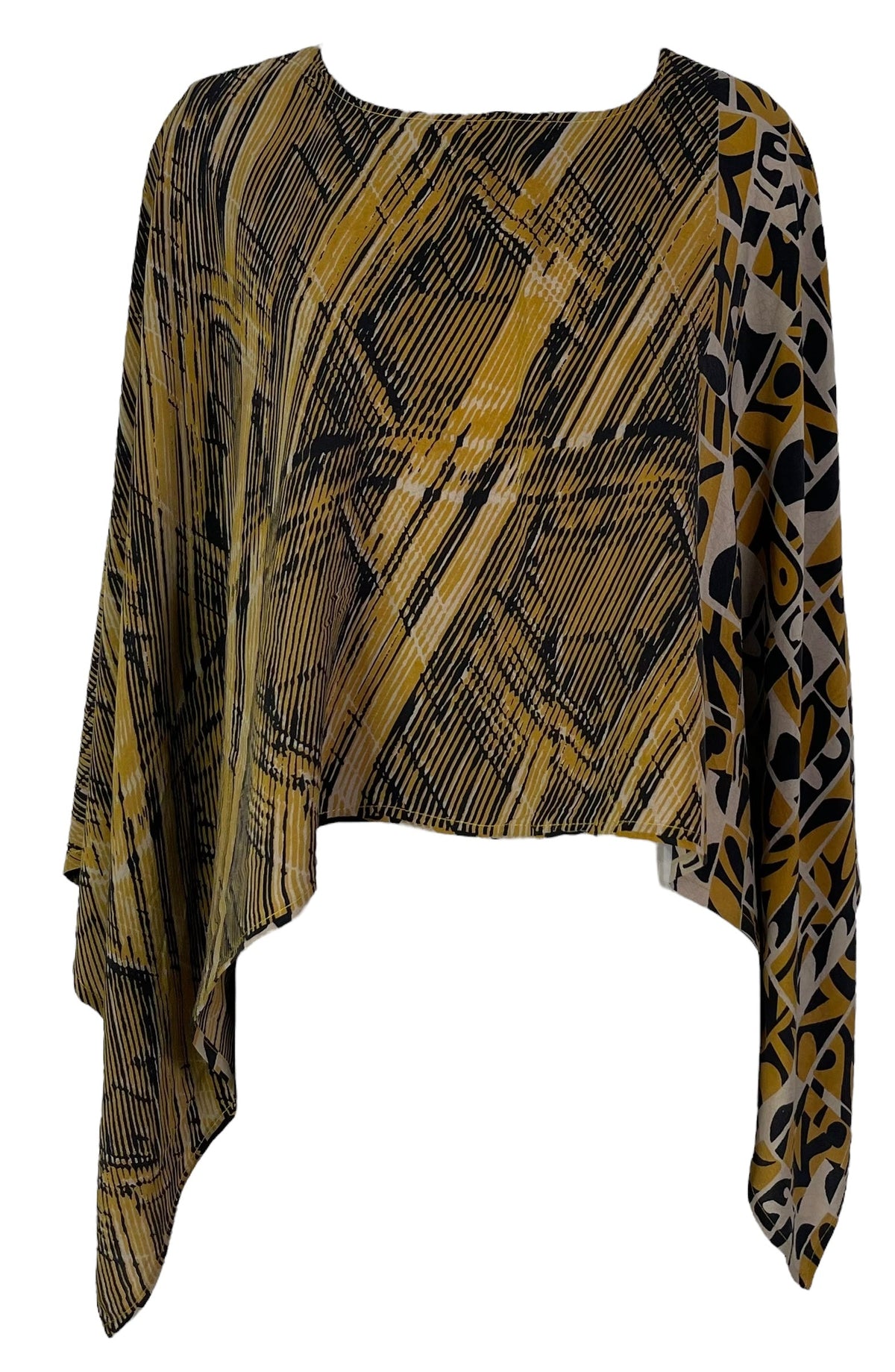 PRC6705 Avatar Pure Silk Capelet Poncho
