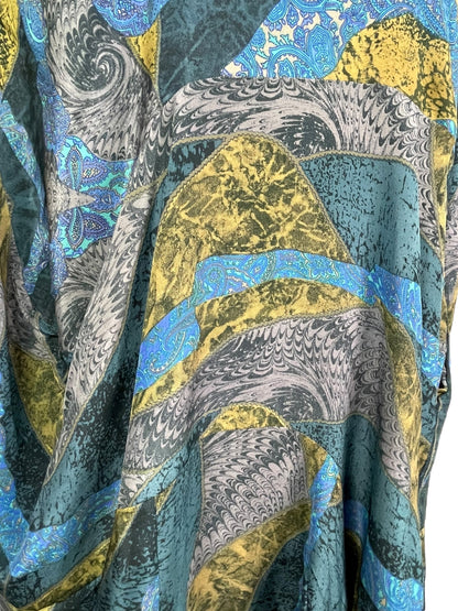 PRC7838 Avatar Pure Silk Sculptural Long Tunic Dress