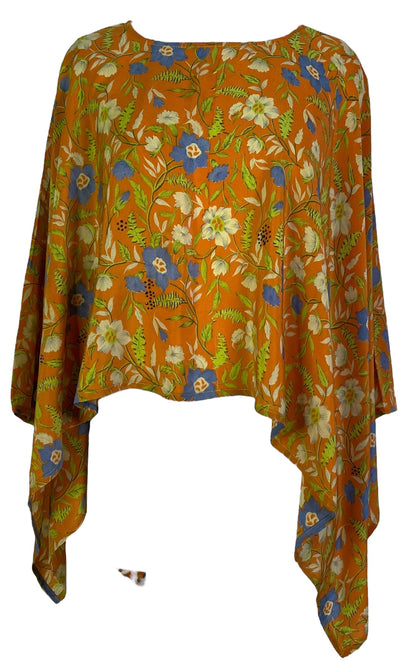 PRC6823 Avatar Pure Silk Capelet Poncho