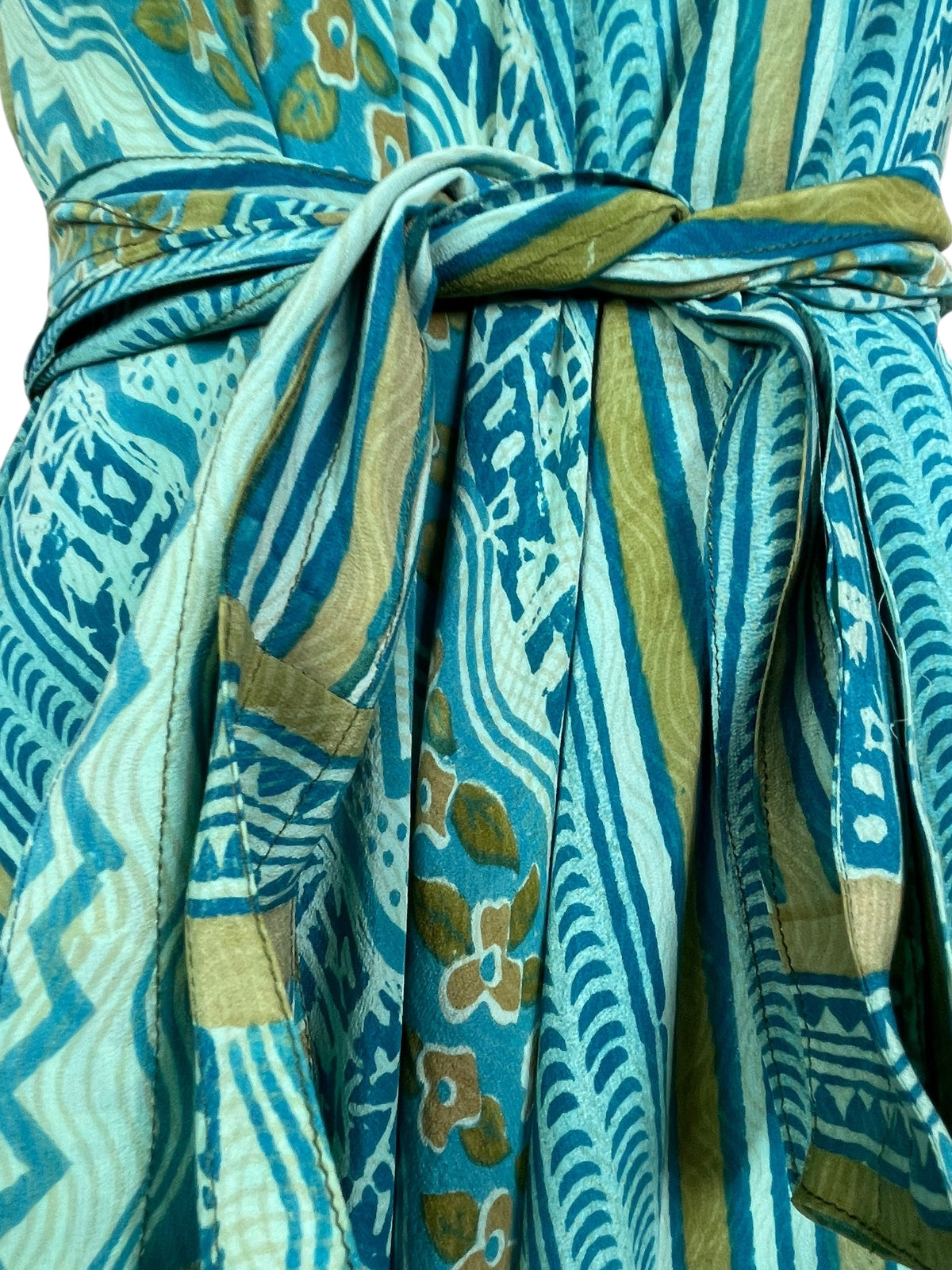 PRC7754 Avatar Pure Silk Maxi Dress with Belt