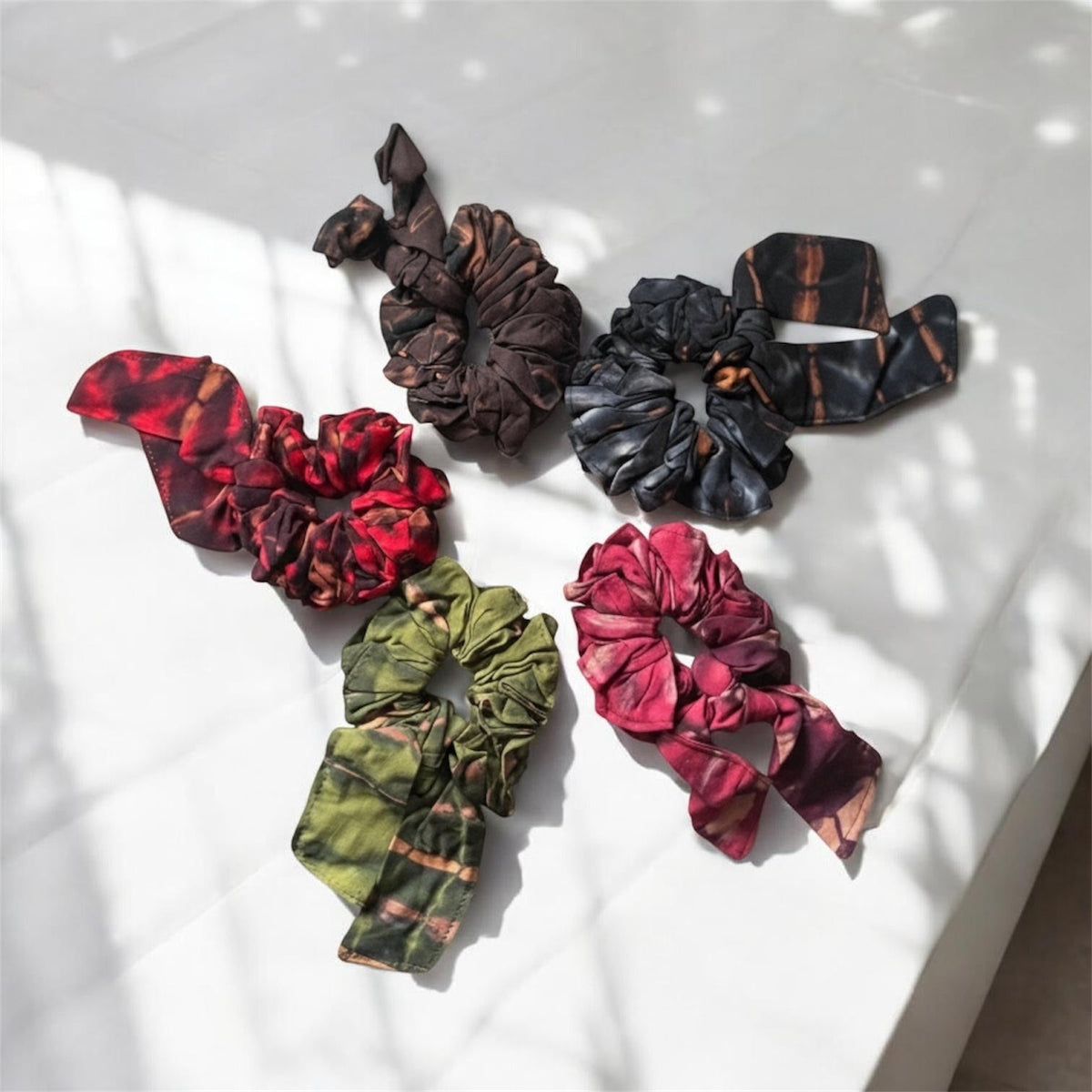 Tie Dye Scrunchie With Tail
