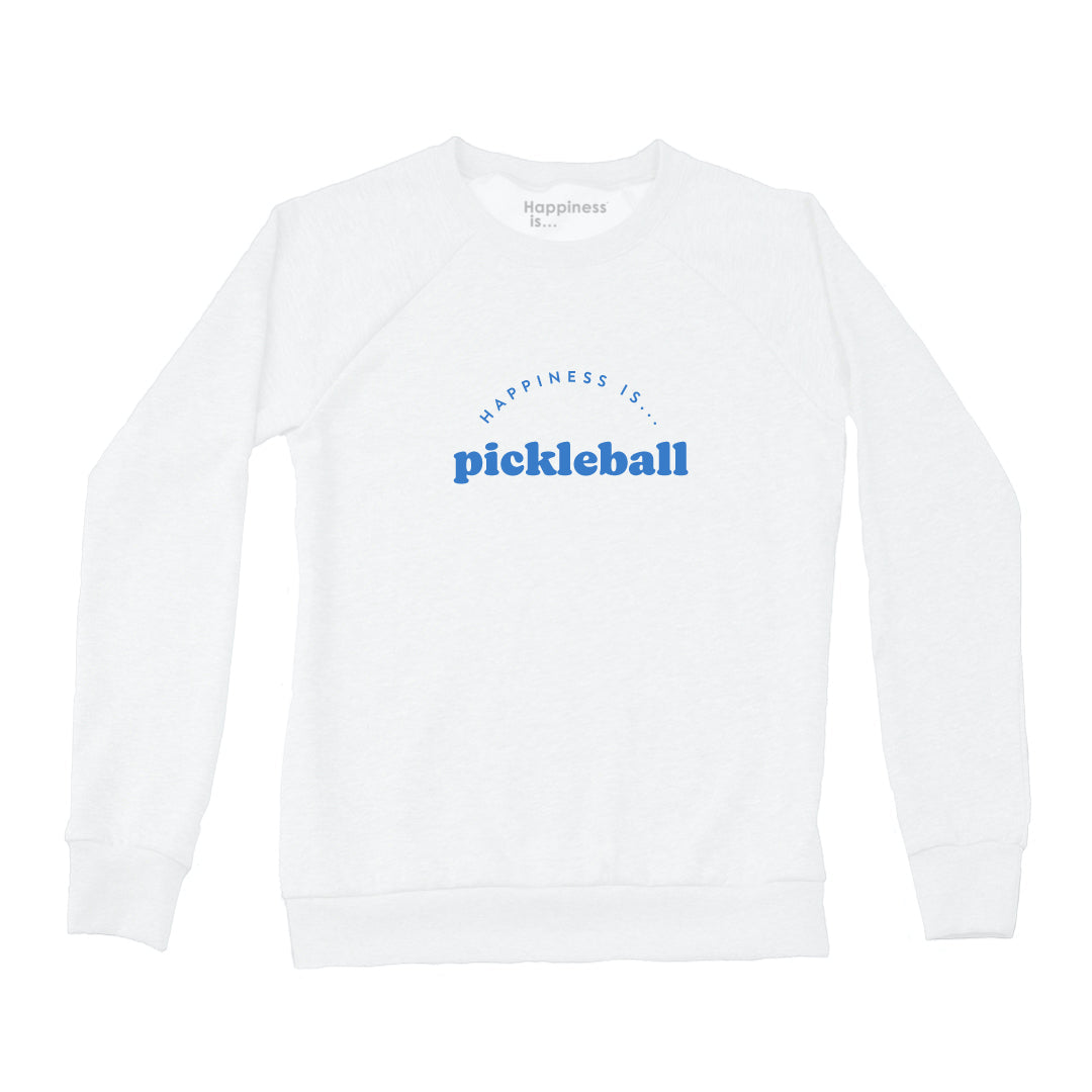 Women's Pickleball Crew Sweatshirt, White