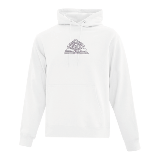 Hoodie "Blooming Book" brodé