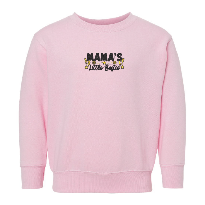 Crewneck "Mama's Little Bestie" brodé pour tout petits