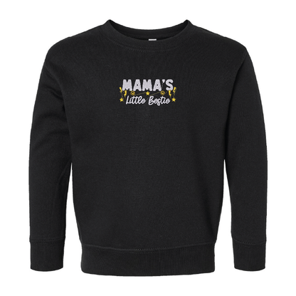 Crewneck "Mama's Little Bestie" brodé pour tout petits