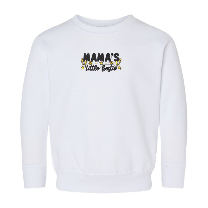 Crewneck "Mama's Little Bestie" brodé pour tout petits