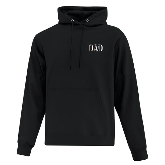 Sweat à capuche brodé papa