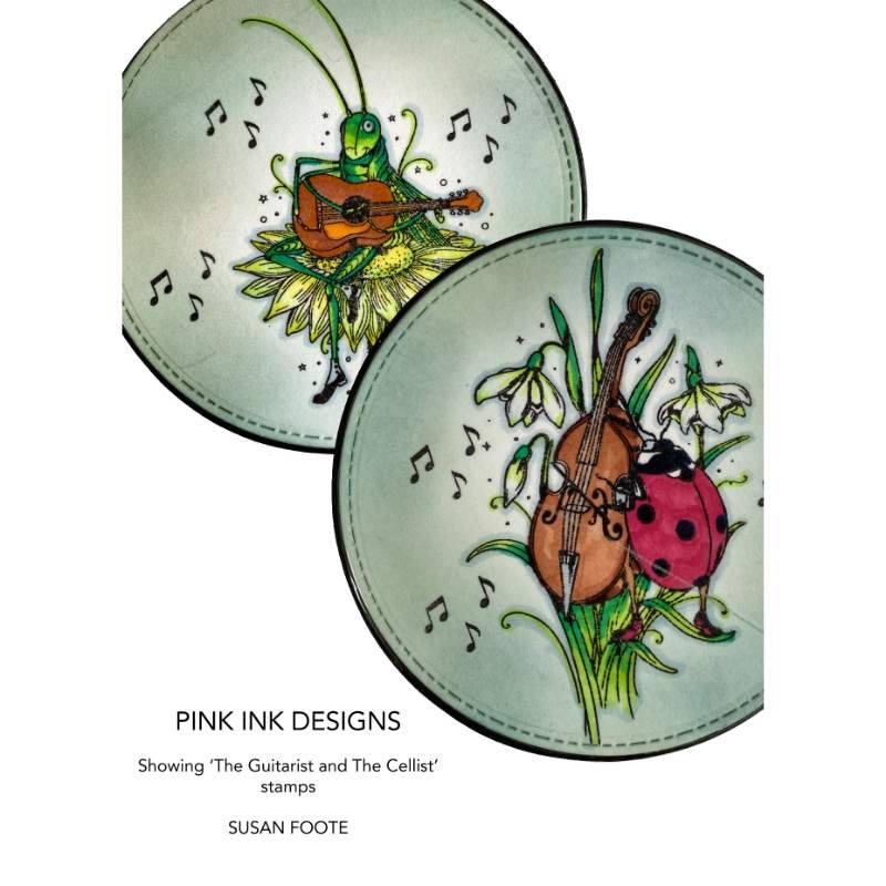 Pink Ink Designs The Cellist A6 Clear Stamp Set