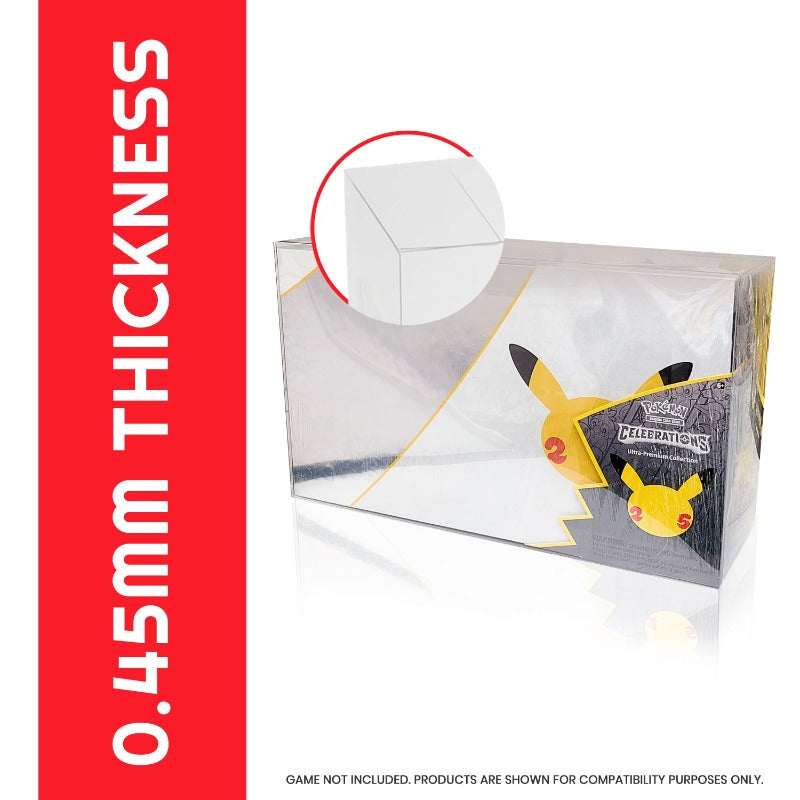 Boîte de Collection Pokémon Célébrations Ultra Premium EVORETRO PET Protector 0.45MM - Lot de 1