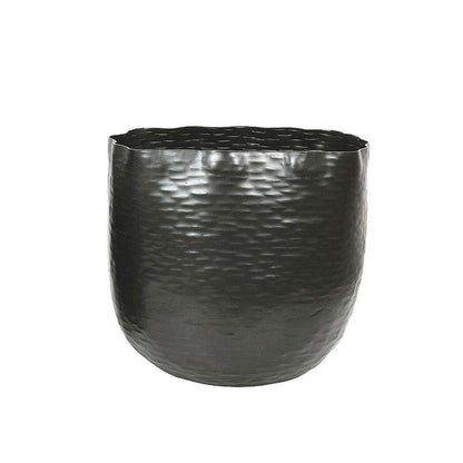 Ponche - Pot de fleurs noir en laiton