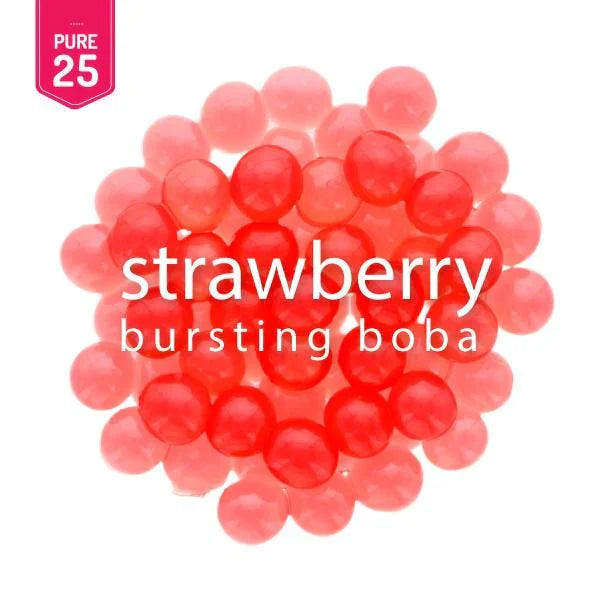 Strawberry Bursting Boba Pure25 - Popping Boba - Bossen - Canada - Ships Free Within Canada on Orders Above CAD $199