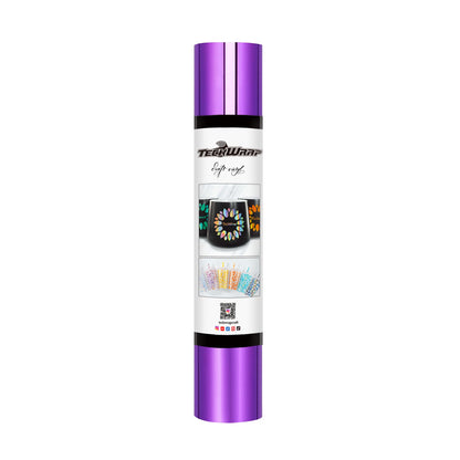 Vinyle adhésif chrome miroir anti-bulles TeckWrap - Violet magique | Brillant et anti-bulles