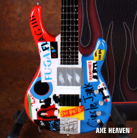 Réplique de guitare basse miniature Psycho Flea Signature de Flea (objet de collection)