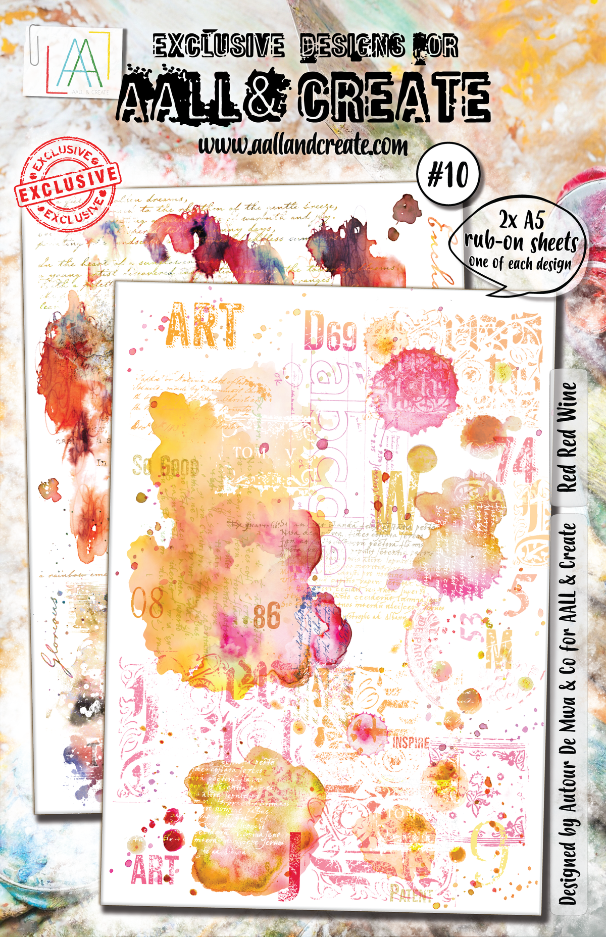 AALL and Create Rub-Ons - Rouge Rouge Vin