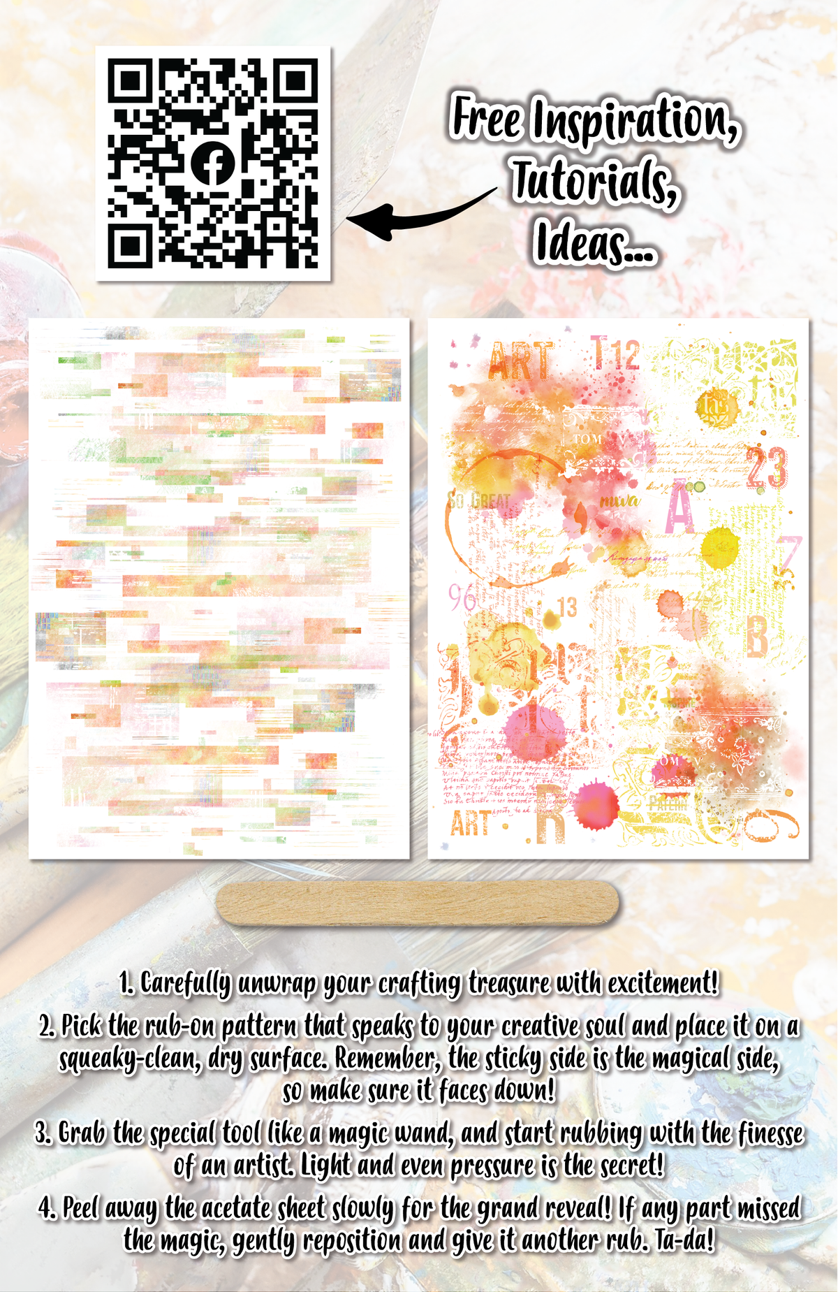 AALL et Create Rub-Ons - Ambiance pastel