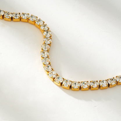 RITMO Gold: Classic Tennis Bracelet – Timeless Elegance for Every Occasion