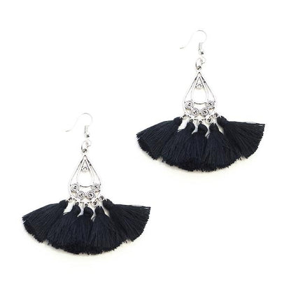 Tear Drop Tassel Earrings
