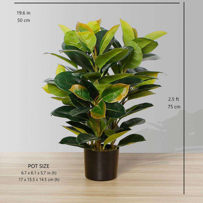 Plante en pot Rubi en caoutchouc artificiel 2,5 pi