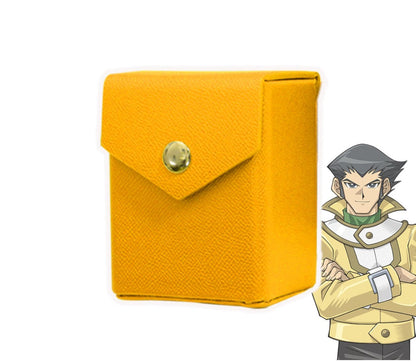 Ra Yellow Deck Box - Hard Shell - Textured Vegan Leather