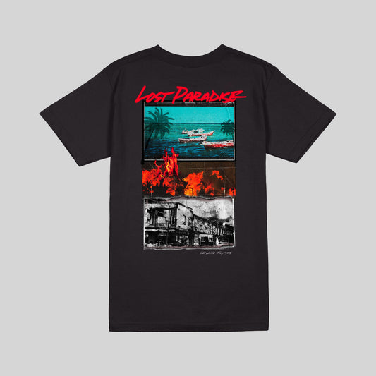 T-shirt Lost Paradise - Noir
