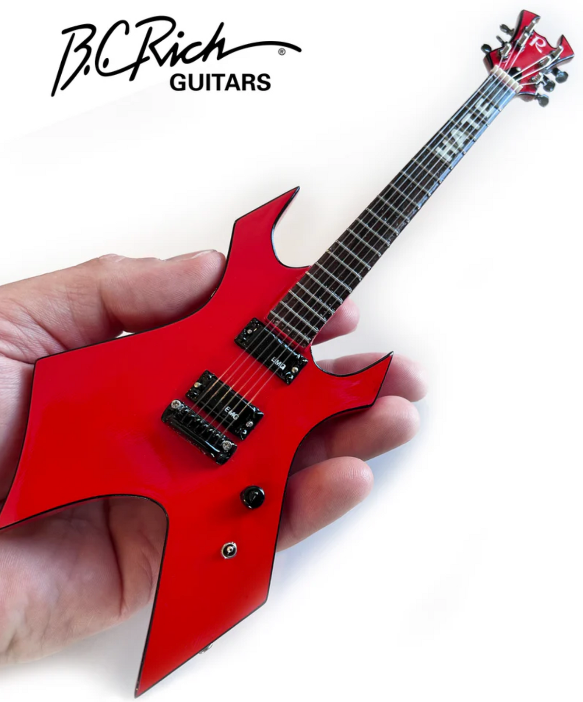 B.C. Rich® "HATE" Warlock® with Widow Headstock Mini Guitar