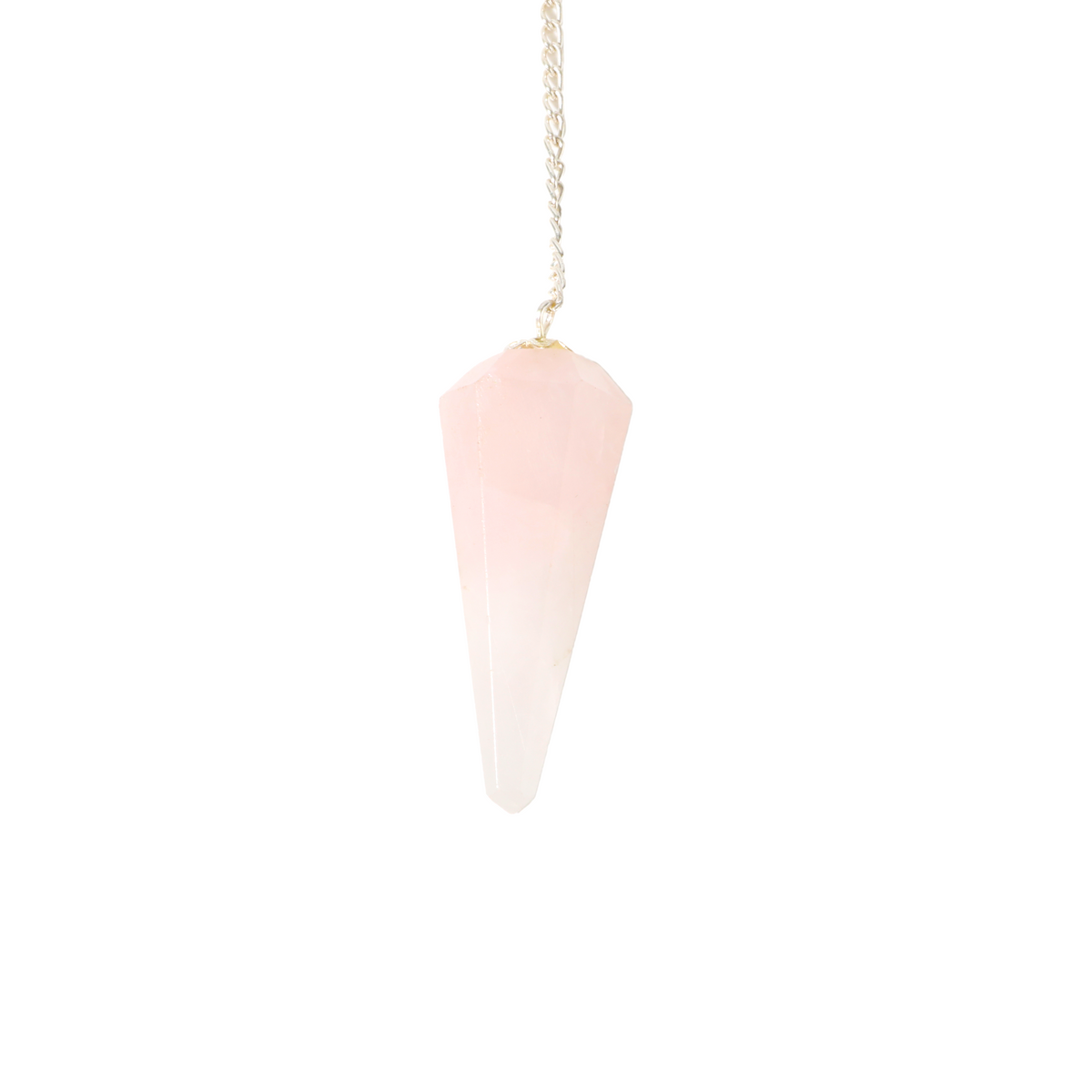 Rose Quartz Pendulum 6 Facet & Bead - 3 Pack