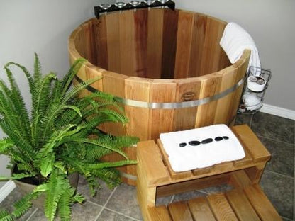 Baignoire de trempage en cèdre japonais Fluid Float