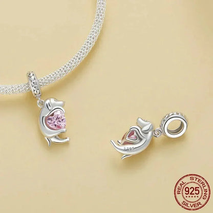 Genuine 925 Sterling Silver Pet Dog Charm For Bracelet - Poodle Dachshund Pendant