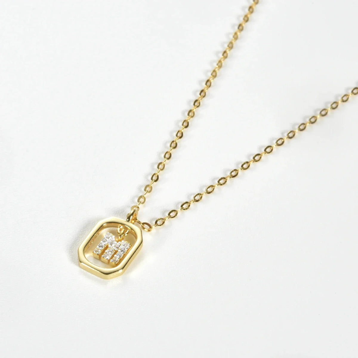 Personalized Initial Necklace in 925 Sterling Silver