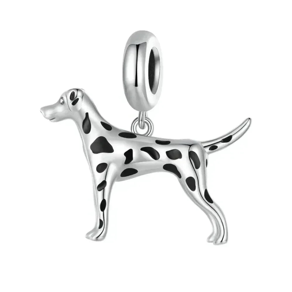 Genuine 925 Sterling Silver Pet Dog Charm For Bracelet - Poodle Dachshund Pendant