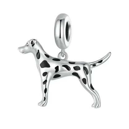 Genuine 925 Sterling Silver Pet Dog Charm For Bracelet - Poodle Dachshund Pendant