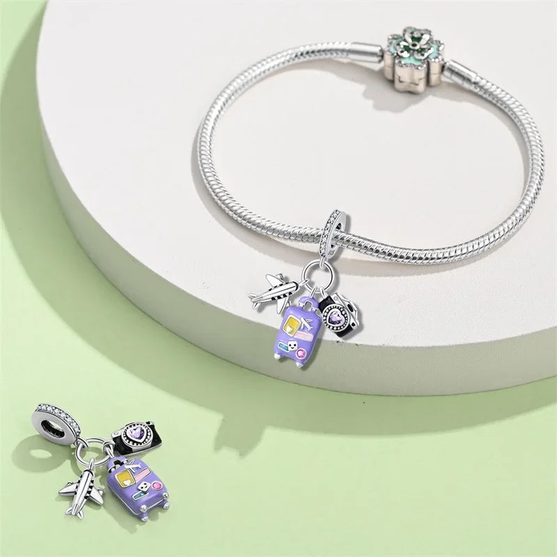 Travel Diary Sterling Silver Charm