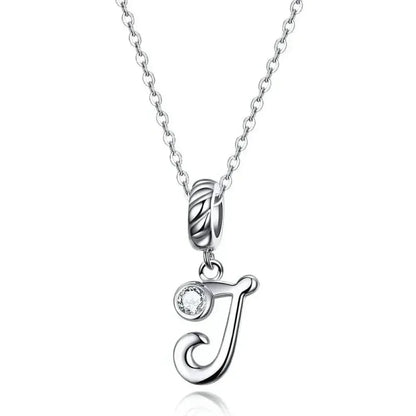 Classic 925 Sterling Silver Initial Necklace