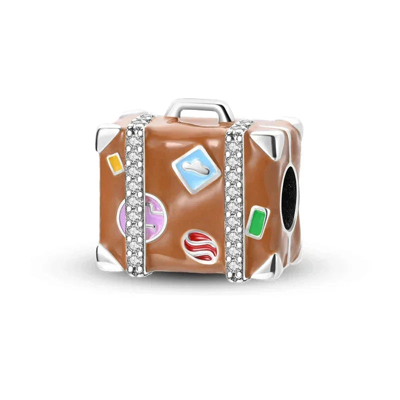 Wanderlust Sterling Silver Suitcase Charm