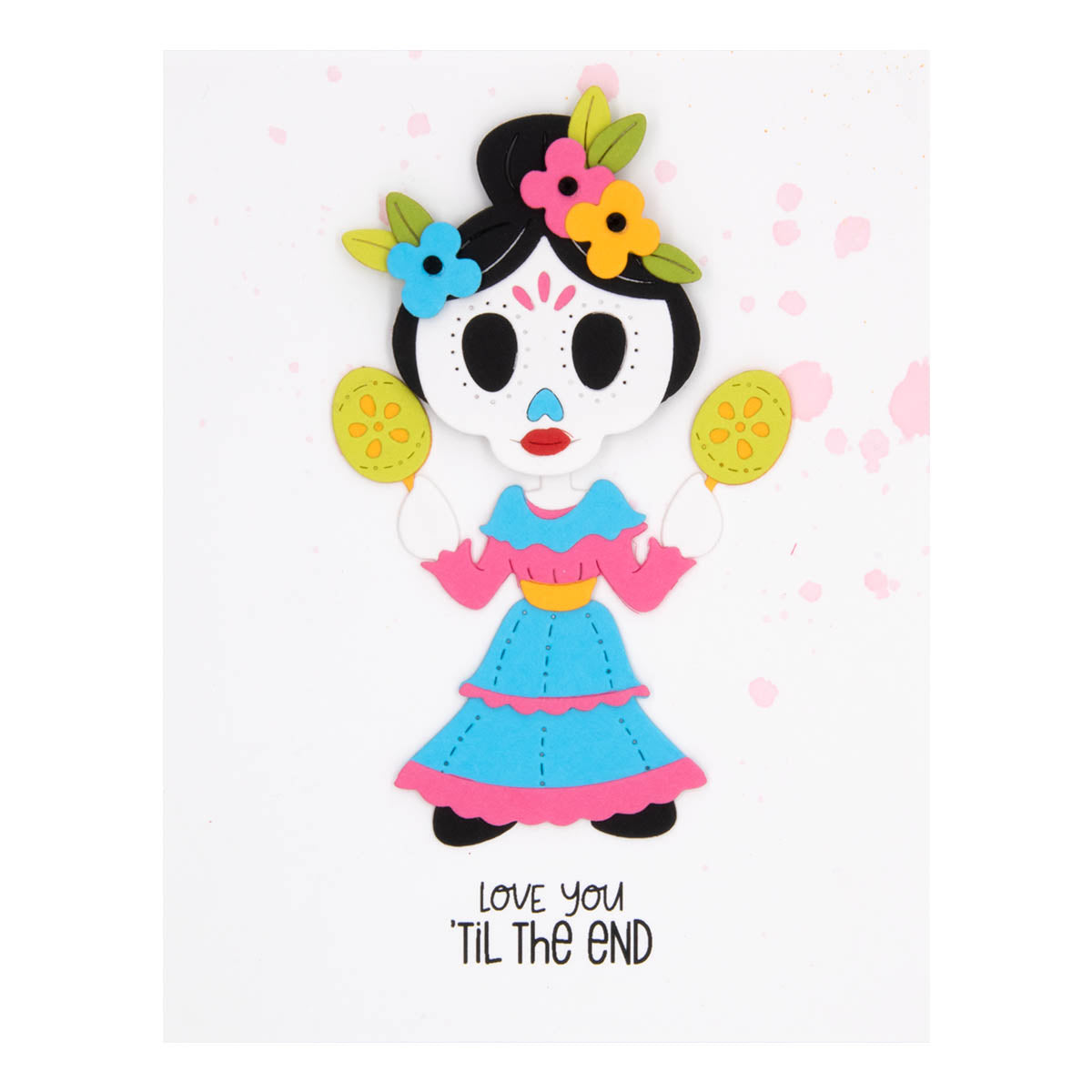 Matrices de coupe Dancin' Day of the Dead Girl de la collection Dancin' Halloween