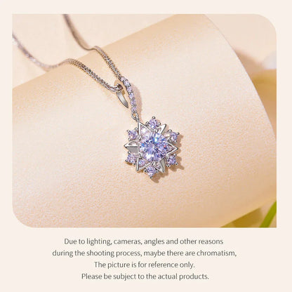 Pendentif Étoile en Argent Sterling avec Moissanite Céleste 1 carat