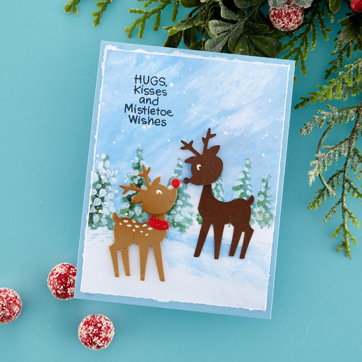 Matrices de découpe Santa Hugs de la collection Holiday Hugs par Stampendous